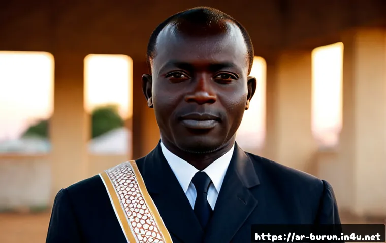 부룬디의 독립 운동 지도자 - Photorealistic historical portrait of a Burundian independence movement leader in the early 1960s, d...